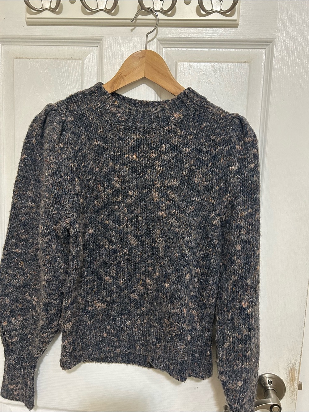 Madewell Charcoal Speckled Crewneck Sweater